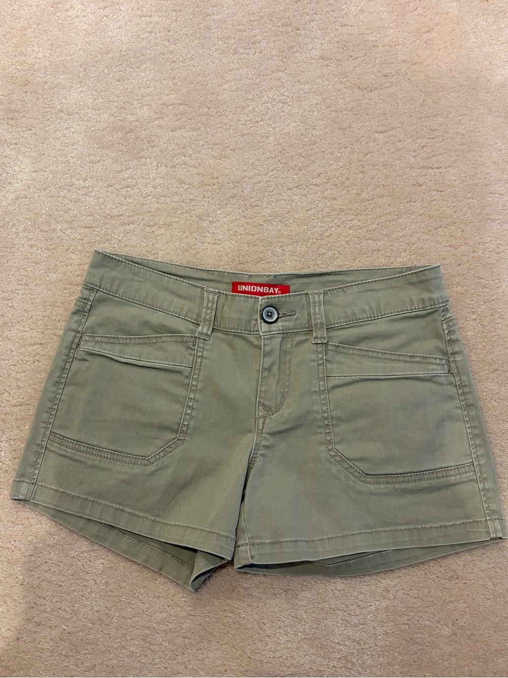 UNIONBAY Khaki / Olive Green Women's Casual Utility Shorts